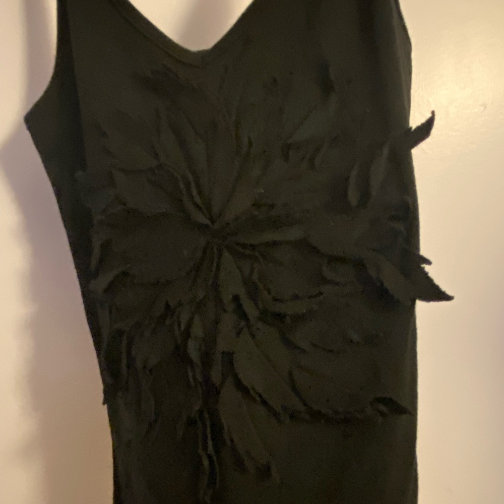 Cotton Tank with 3D floral design